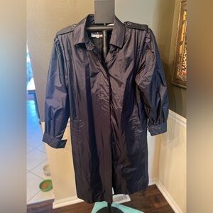 Saxton Hall Long Collared Raincoat